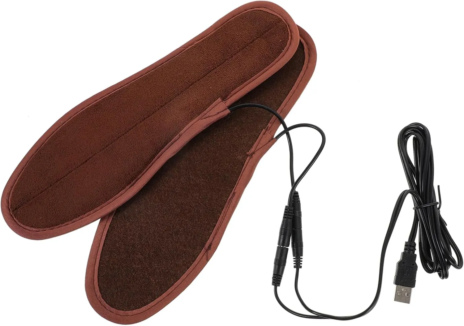 1Pair Electric Heating Insoles Warm Insole Inserts for Shoes Fast Heating Foot Warmers Compatible with Various Shoe Durable Material Efficient and Stable Performance