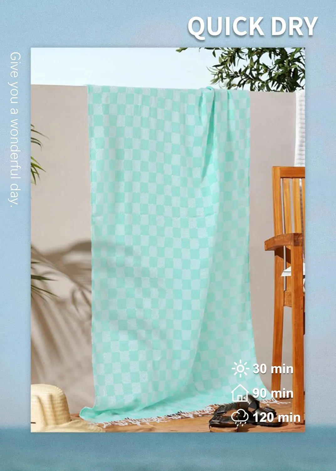 2 Packs Turkish Beach towels Blanket Bath Pool Towel for Bag Chair Tent Umbrella Wagon Dress Toy Ball Canopy Tote Shade Hat Outfit Cart Sandals Shoes Game Dress Shirt Cooler Pant Cabana Chair Backpack
