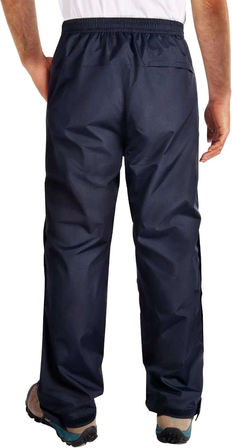 33,000ft Men's Full Zip Rain Pants Waterproof Lightweight for Hiking,Fishing,Golf