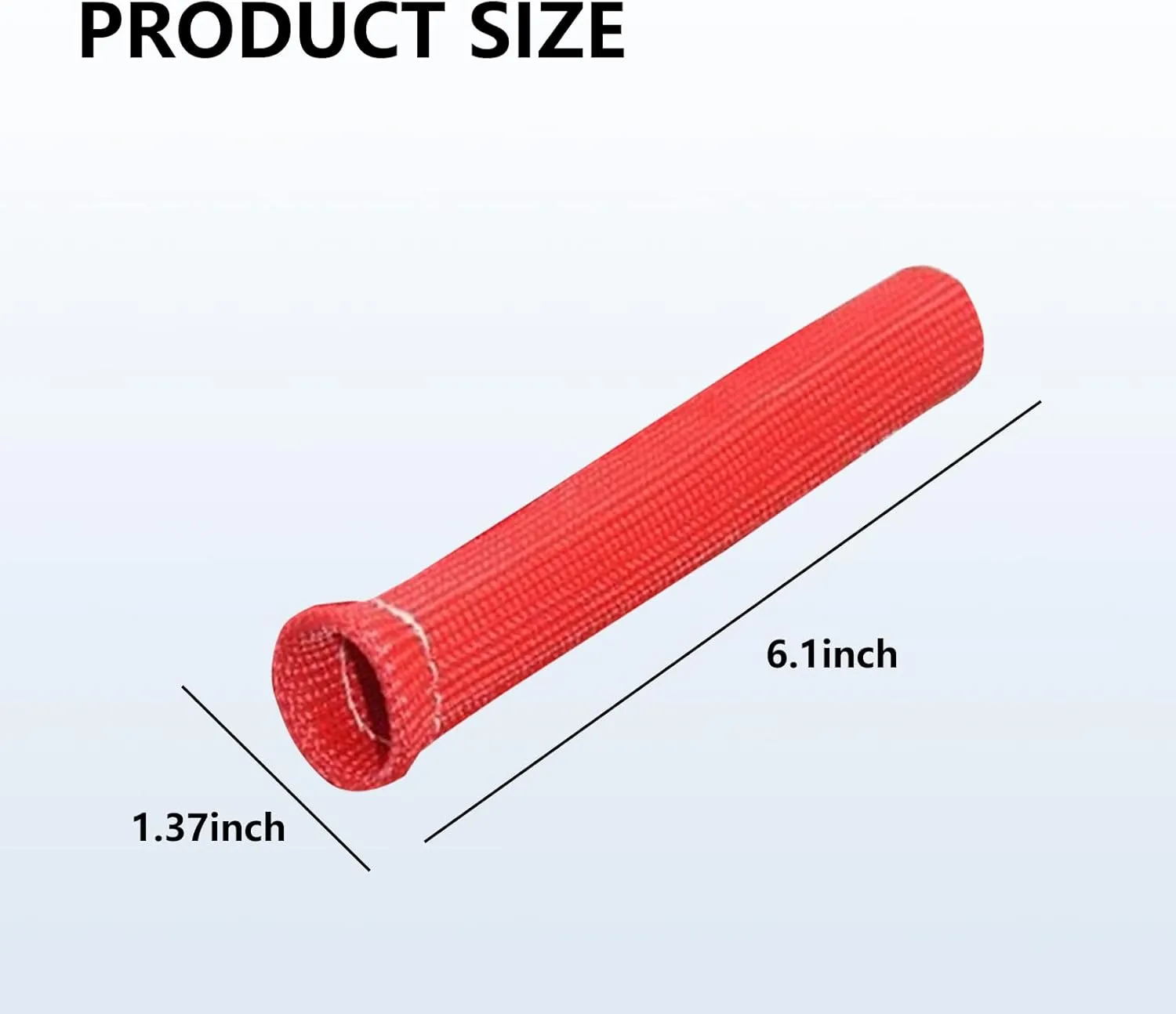 8 PCS Spark Plug Protect Boots, 1200 Degree Spark Plug Wire Boots Heat Shield Protector Sleeve, 6 Inch Heat Shield Thermal Protection Insulator Sleeve (Red)