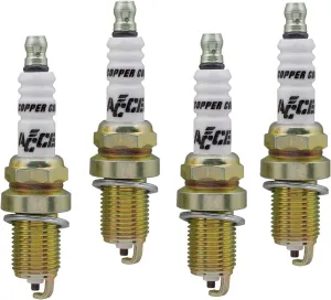 ACCEL 0414S-4 Shorty Copper Core Spark Plug, (Pack of 4)