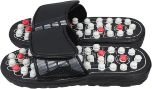 Adjustable Foot Massage Slippers Acupoint Mat Soft Upper Non-Slip Sole for Shower Home Use