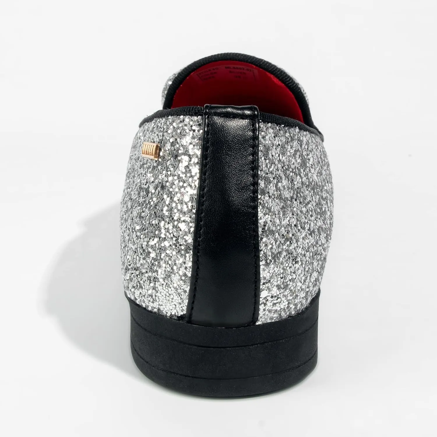 ALLY UNION MAKE FORCE Mens Glitter Loafers Dress Slip on Party Wedding Penny Smoking Sparkly Shoes