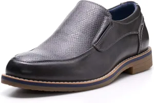 Alpine Swiss Carter Mens Slip On Loafers Snakeskin Dress Shoes