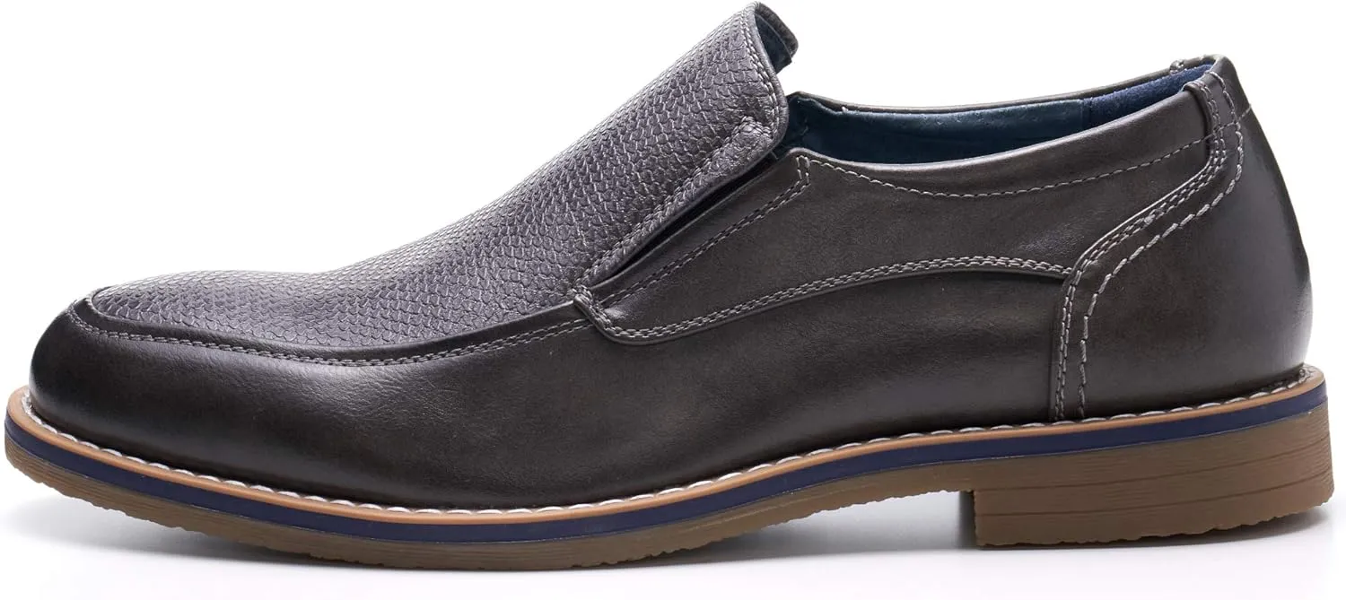 Alpine Swiss Carter Mens Slip On Loafers Snakeskin Dress Shoes