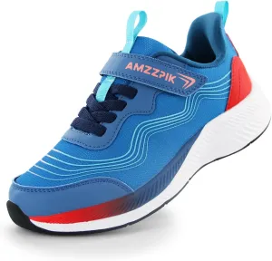 AMZZPIK Boys Girls Tennis Shoes Kids Slip On Sneakers Lightweight Running Walking Sports Shoe for Little Kid/Big Kid