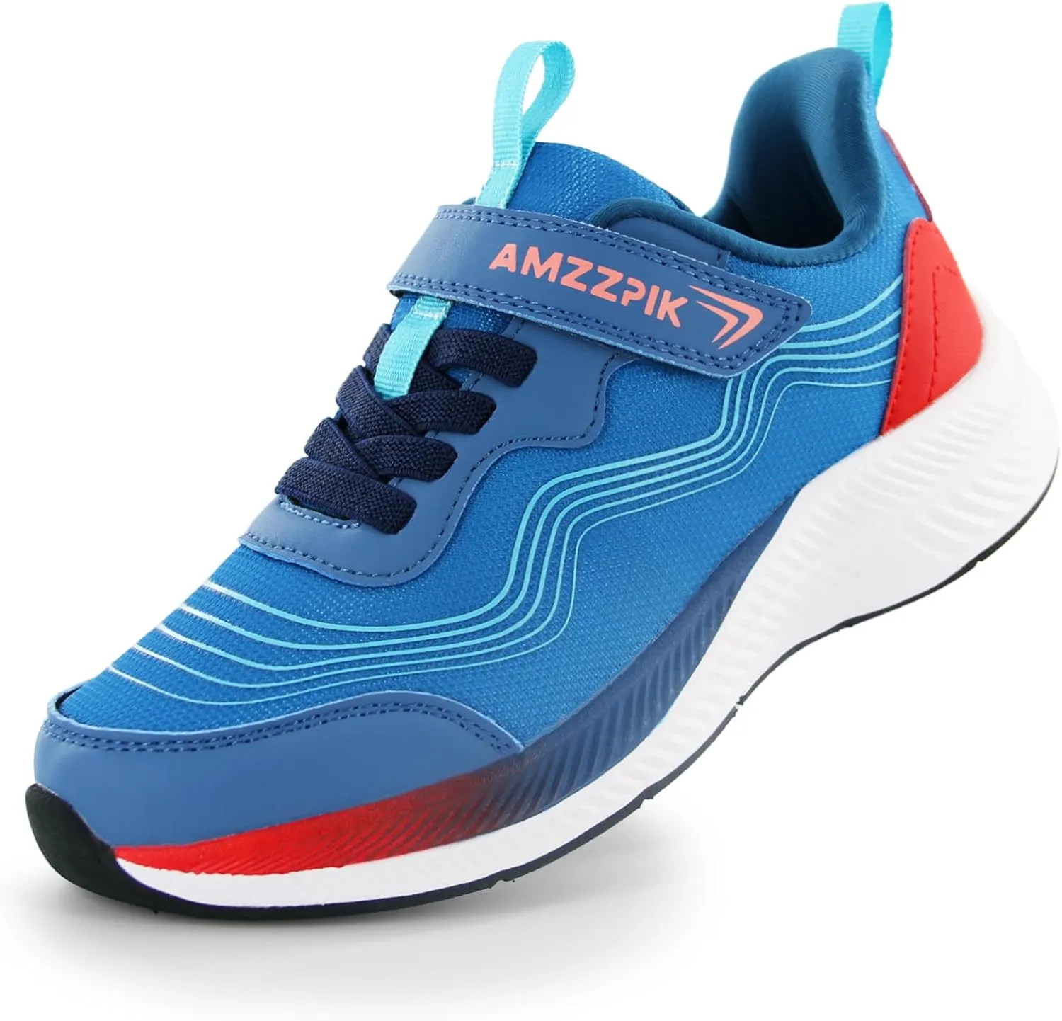 AMZZPIK Boys Girls Tennis Shoes Kids Slip On Sneakers Lightweight Running Walking Sports Shoe for Little Kid/Big Kid