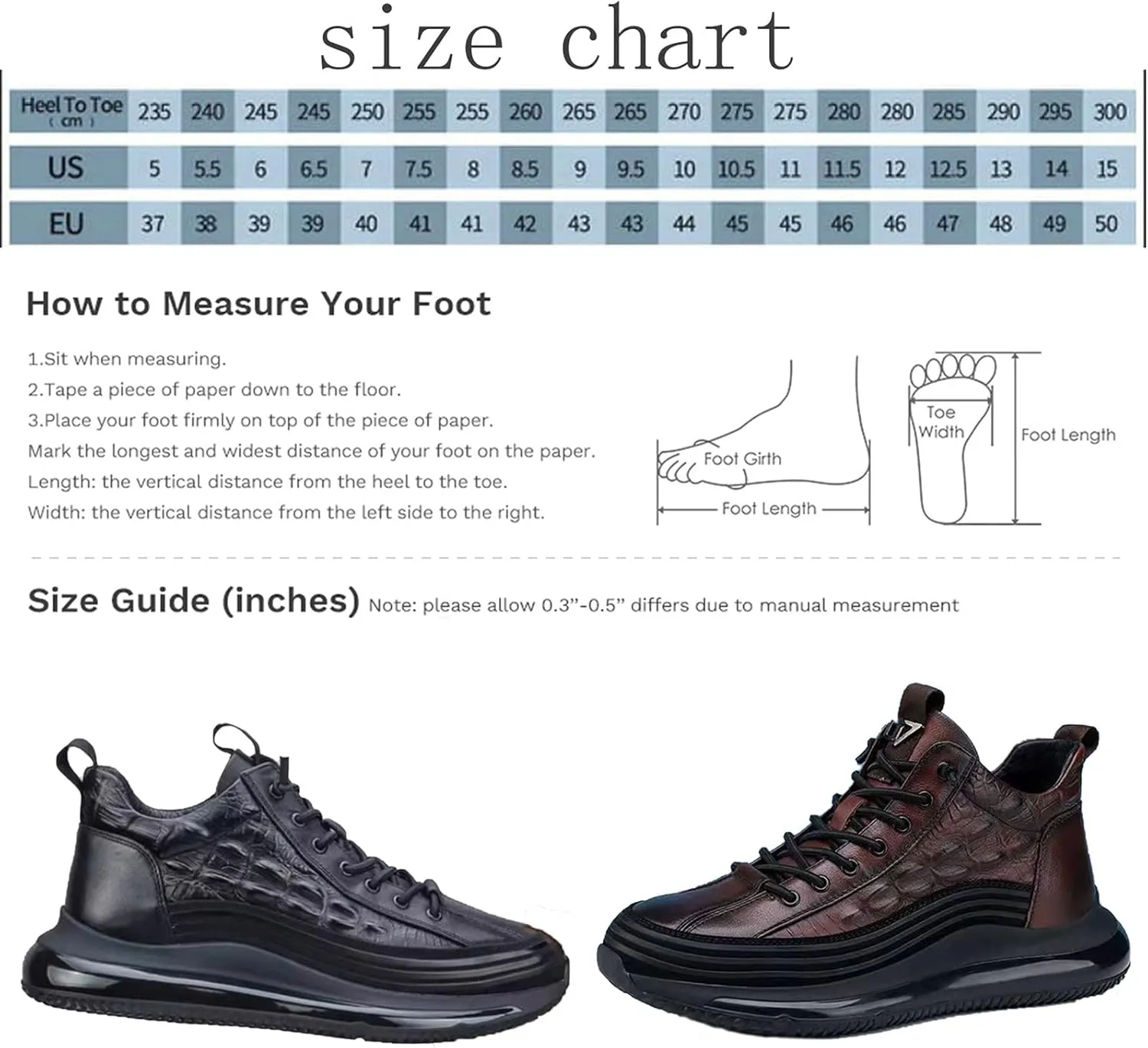 AngryMonkey Mens Elastic Laces High-Top Sneaker Autumn & Winter 2022 New Thermal Invisible Platform Height Increasing Elevator Shoes-2In
