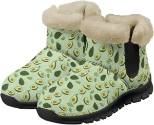 Ankle Boots for Women Waterproof Anti-Slip Winter Warm Fur Lined Snow Boot Outdoor Insulated Slip On Booties Shoes for Hiking Work