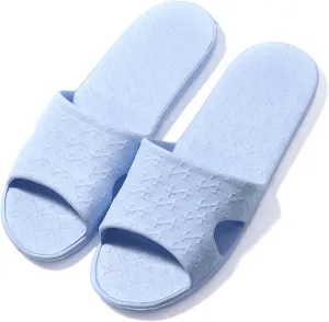 Anmerl Travel Slippers for Women and Men, Portable Foldable Slippers with Cotton Storage Bag, Soft Comfy Non-Slip Quick Dry House Bathroom Shower Shoes Spa Gym Swimming Beach Sandals