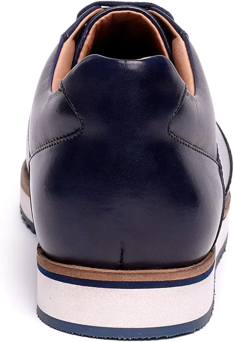 Anthony Veer Barack Court Sneakers for Men | Calfskin Leather Upper | Cushioned Ortholite Footbed & Rubber Outsole