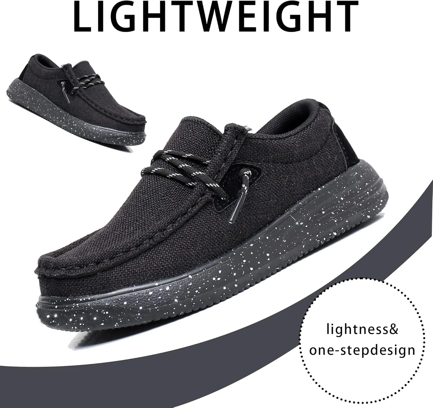 Apakowa Kids Boys Girls Loafers Slip-On Lightweight Comfortable Shoes (Toddler/Little Kid/Big Kid)