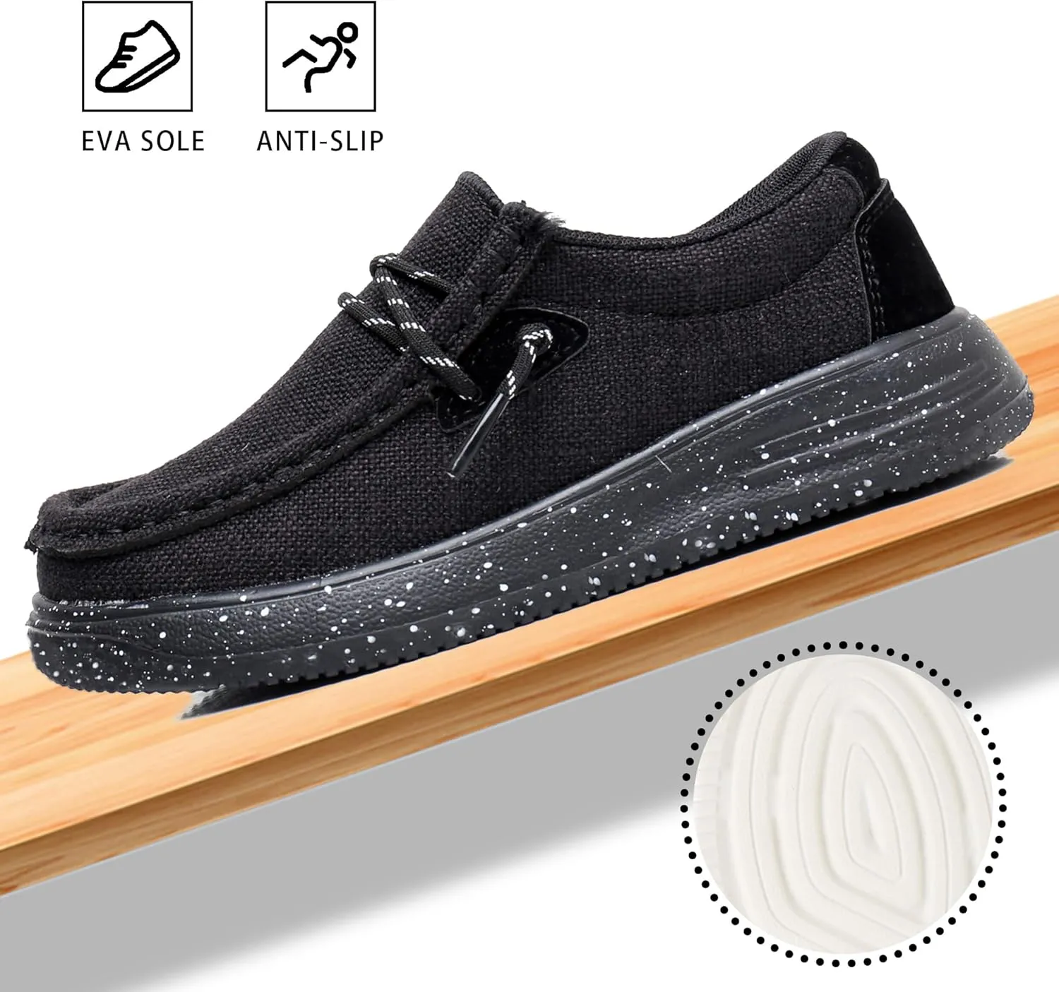 Apakowa Kids Boys Girls Loafers Slip-On Lightweight Comfortable Shoes (Toddler/Little Kid/Big Kid)