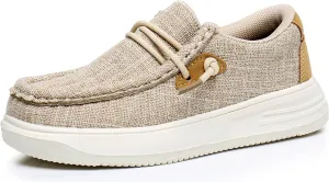 Apakowa Kids Boys Girls Loafers Slip-On Lightweight Comfortable Shoes (Toddler/Little Kid/Big Kid)