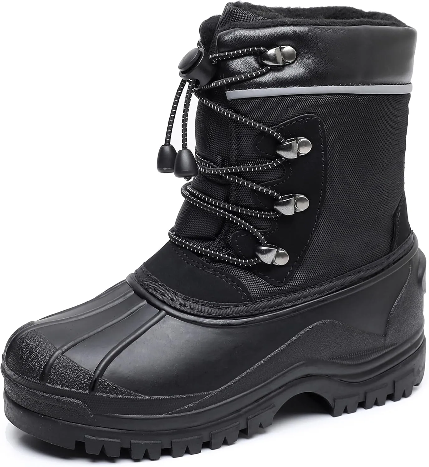 Apakowa Kids Boys Girls Winter Snow Boots Waterproof Outdoor Insulated Snow Boots (Little Kid/Big Kid)