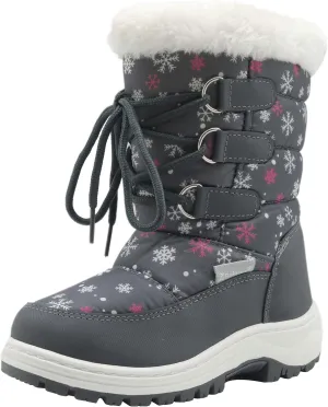 Apakowa Kids Girls Insulated Fur Winter Warm Snow Boots (Toddler/Little Kid)