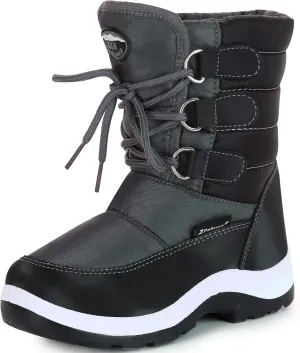 Apakowa Kids Girls Insulated Fur Winter Warm Snow Boots (Toddler/Little Kid)