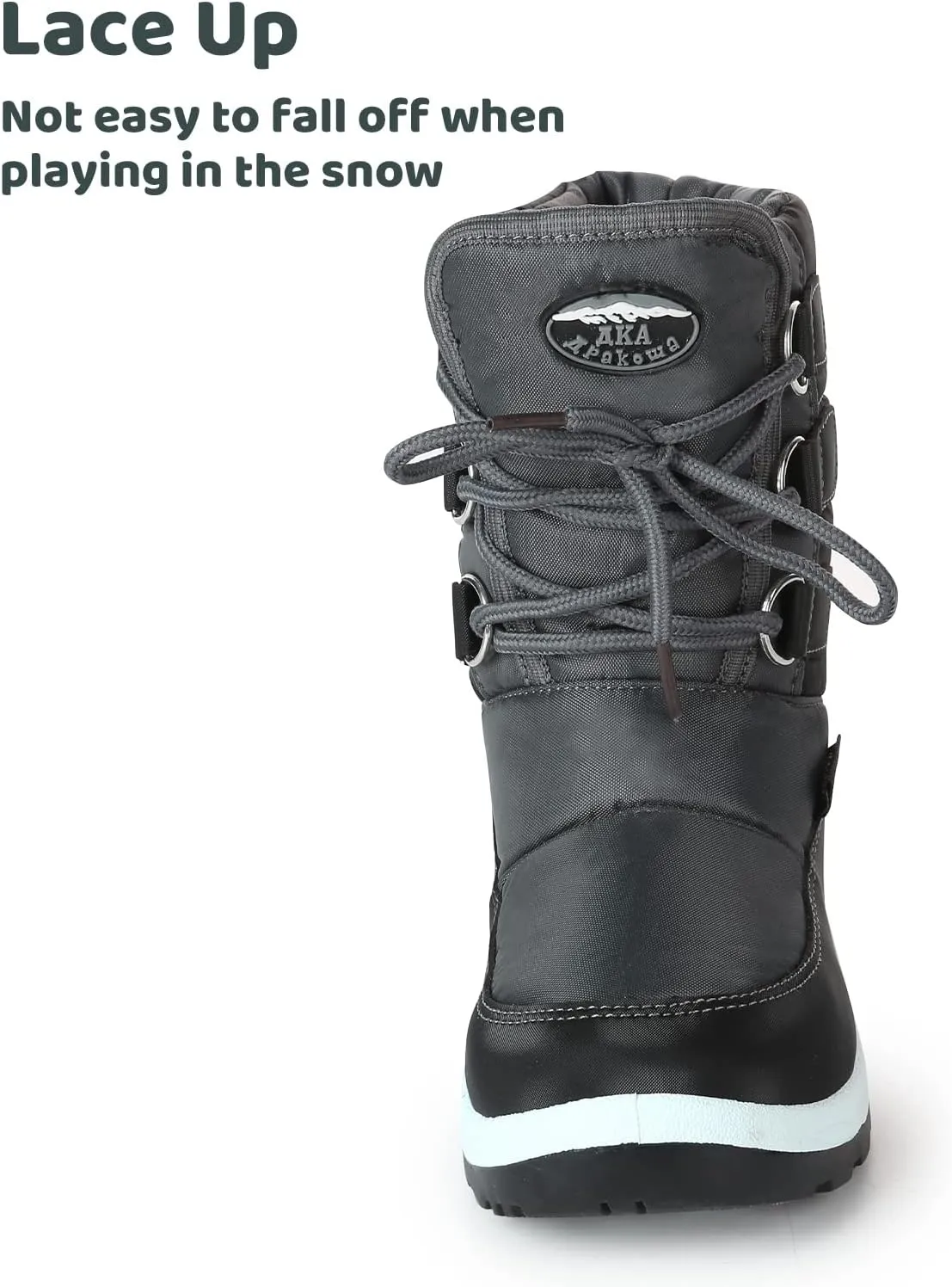 Apakowa Kids Girls Insulated Fur Winter Warm Snow Boots (Toddler/Little Kid)