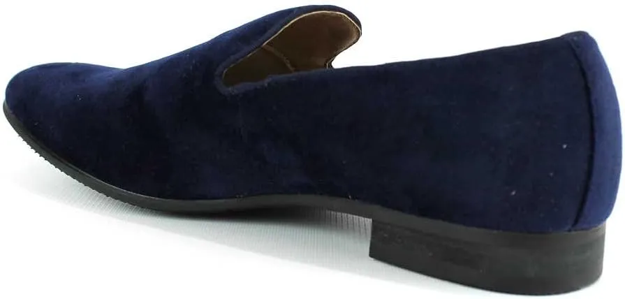 AZAR MAN Men's Velvet Slip On Loafer Dress Shoes Tudors
