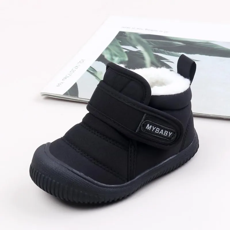 Baby Winter Snow Boots for Toddlers 1-3 Years Anti-Slip Outdoor Booties with Plush Faux Fur Lining, Lightweight & Warm for Boys & Girls