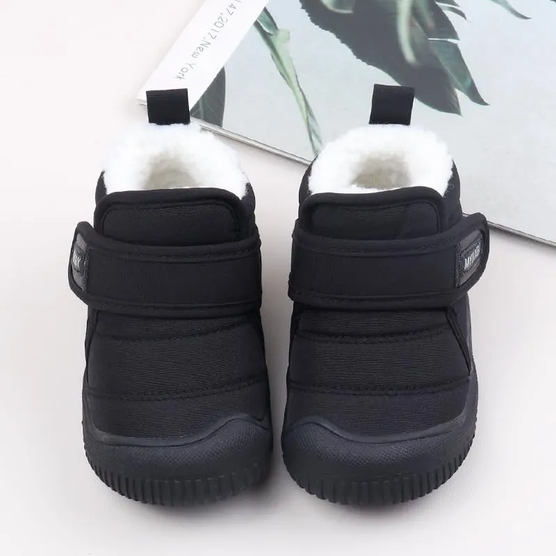 Baby Winter Snow Boots for Toddlers 1-3 Years Anti-Slip Outdoor Booties with Plush Faux Fur Lining, Lightweight & Warm for Boys & Girls