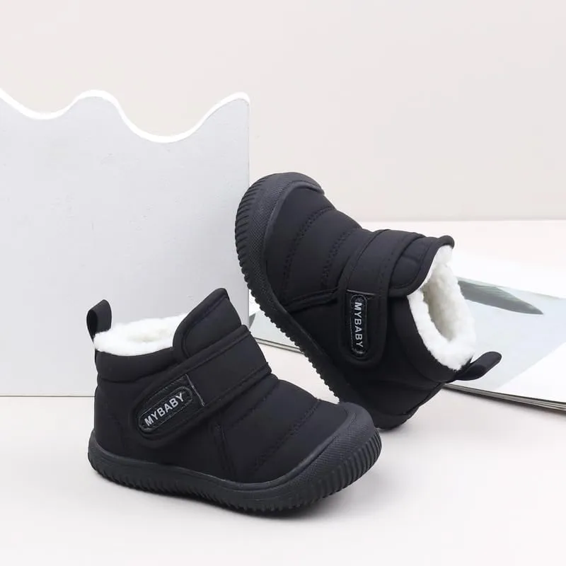 Baby Winter Snow Boots for Toddlers 1-3 Years Anti-Slip Outdoor Booties with Plush Faux Fur Lining, Lightweight & Warm for Boys & Girls
