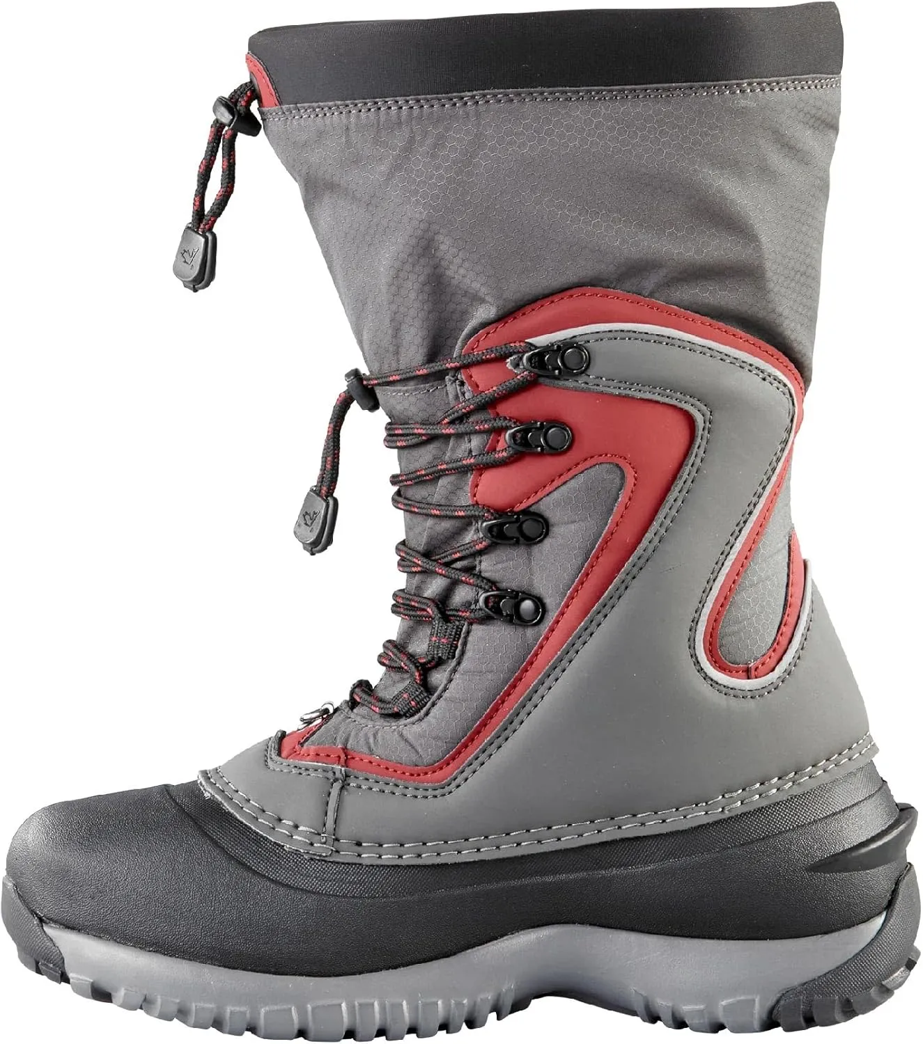 Baffin Flare | Women's Boots | Calf Height | Available in Grey/Sangria, Black, Charcoal/Teal | Perfect for Snow-covered Frozen terrains | Snowshoe compatible