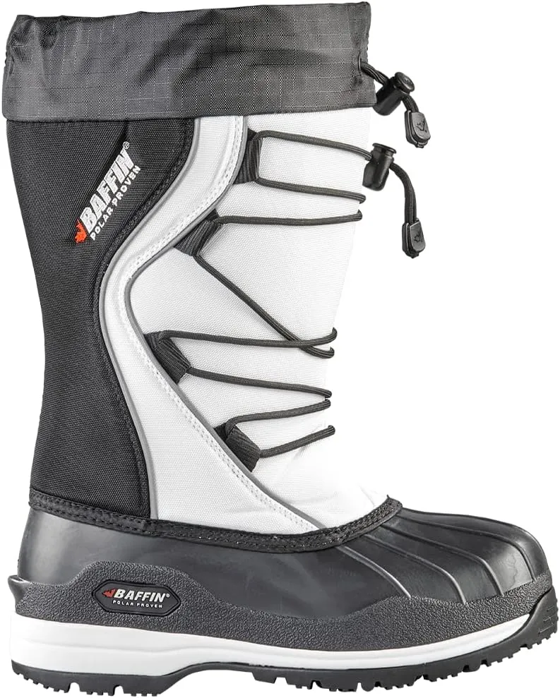 Baffin Icefield,Women's Boots, Low-Calf Height, Available in Black & White color, for Snow-covered Frozen terrains, Snowshoe Compatible