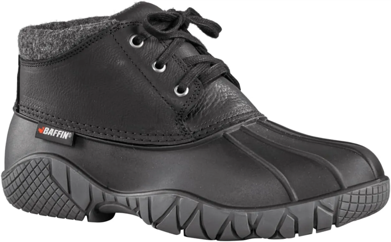 Baffin Men's WHITETAIL II Waterproof Insulated Low-Height Outdoor Snow Boots, Full-Grain Leather Upper, Flexible Rubber Base