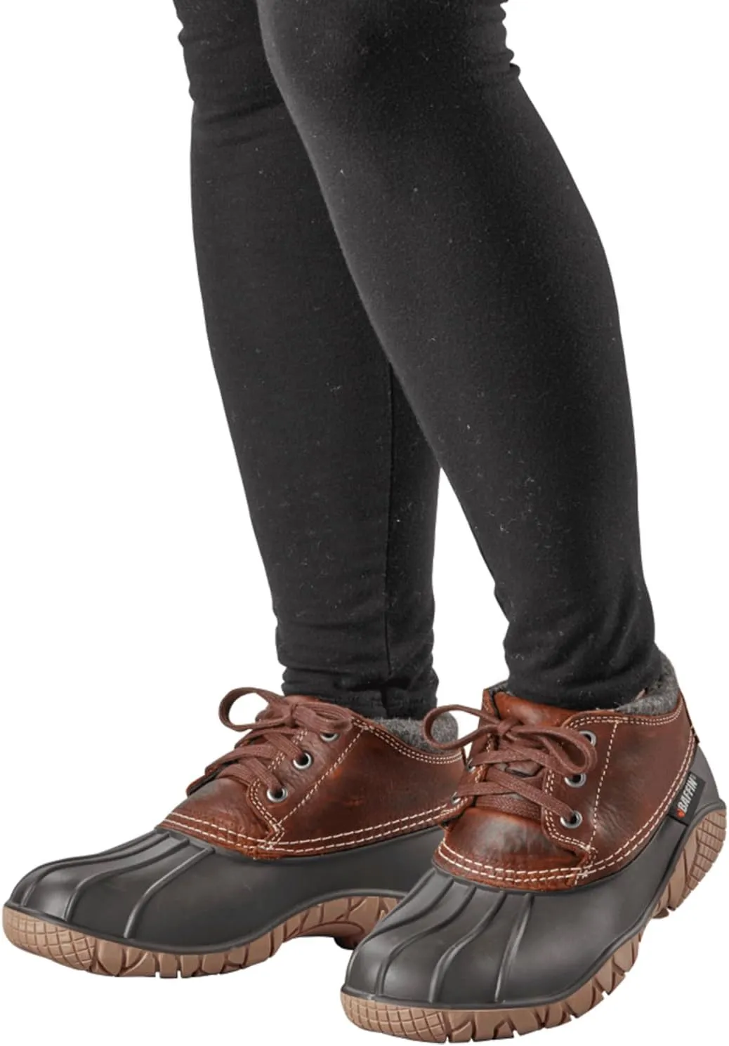 Baffin Women's WHITETAIL II Waterproof Insulated Low-Height Winter Snow Boots, Full-Grain Leather Upper, Flexible Rubber Base