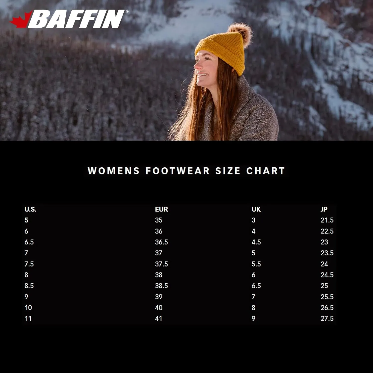 Baffin Women's WHITETAIL II Waterproof Insulated Low-Height Winter Snow Boots, Full-Grain Leather Upper, Flexible Rubber Base