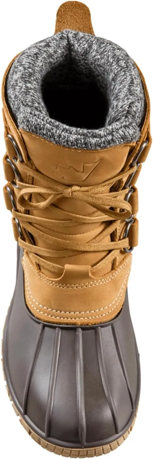 Baffin Women's YELLOWKNIFE CUFF Waterproof Insulated Mid-Height Snow Boots, Full-Grain Leather Upper, Flexible Rubber Base