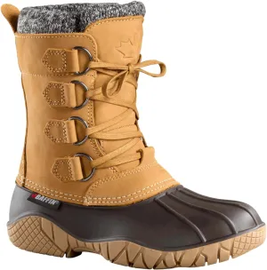 Baffin Women's YELLOWKNIFE CUFF Waterproof Insulated Mid-Height Snow Boots, Full-Grain Leather Upper, Flexible Rubber Base