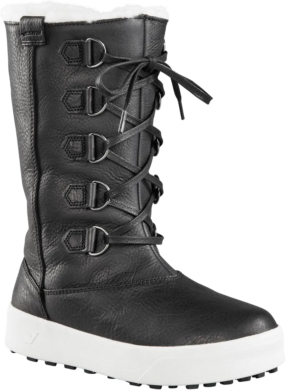 Baffin Women's YORKVILLE Waterproof Insulated Tall-Height Winter Snow Boots, Leather Upper, Wool Lining, Slip-Resistant Base