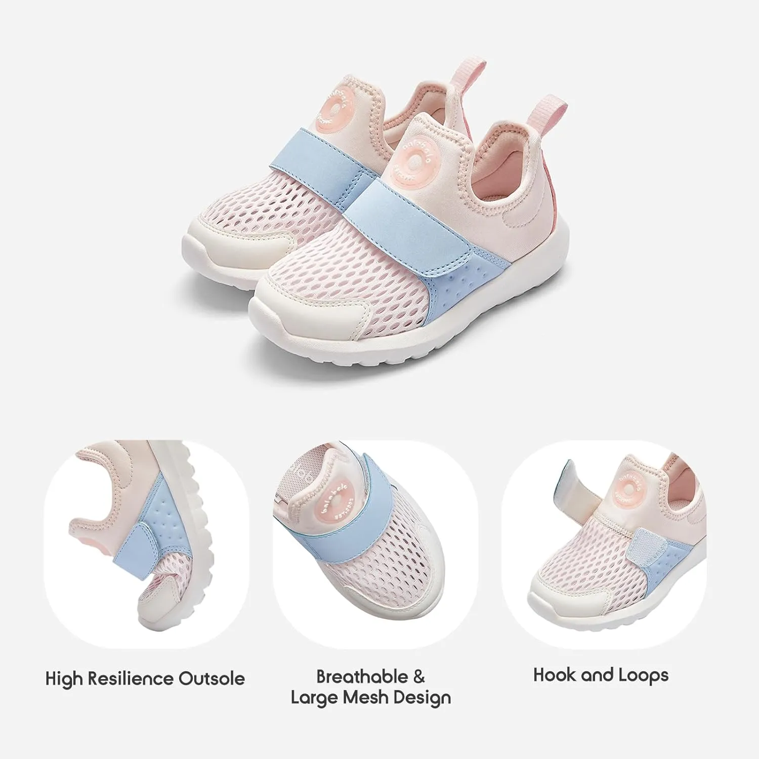 Balabala Kids Boys Girls Sneakers Running Tennis Shoes Lightweight Breathable Athletic Sports