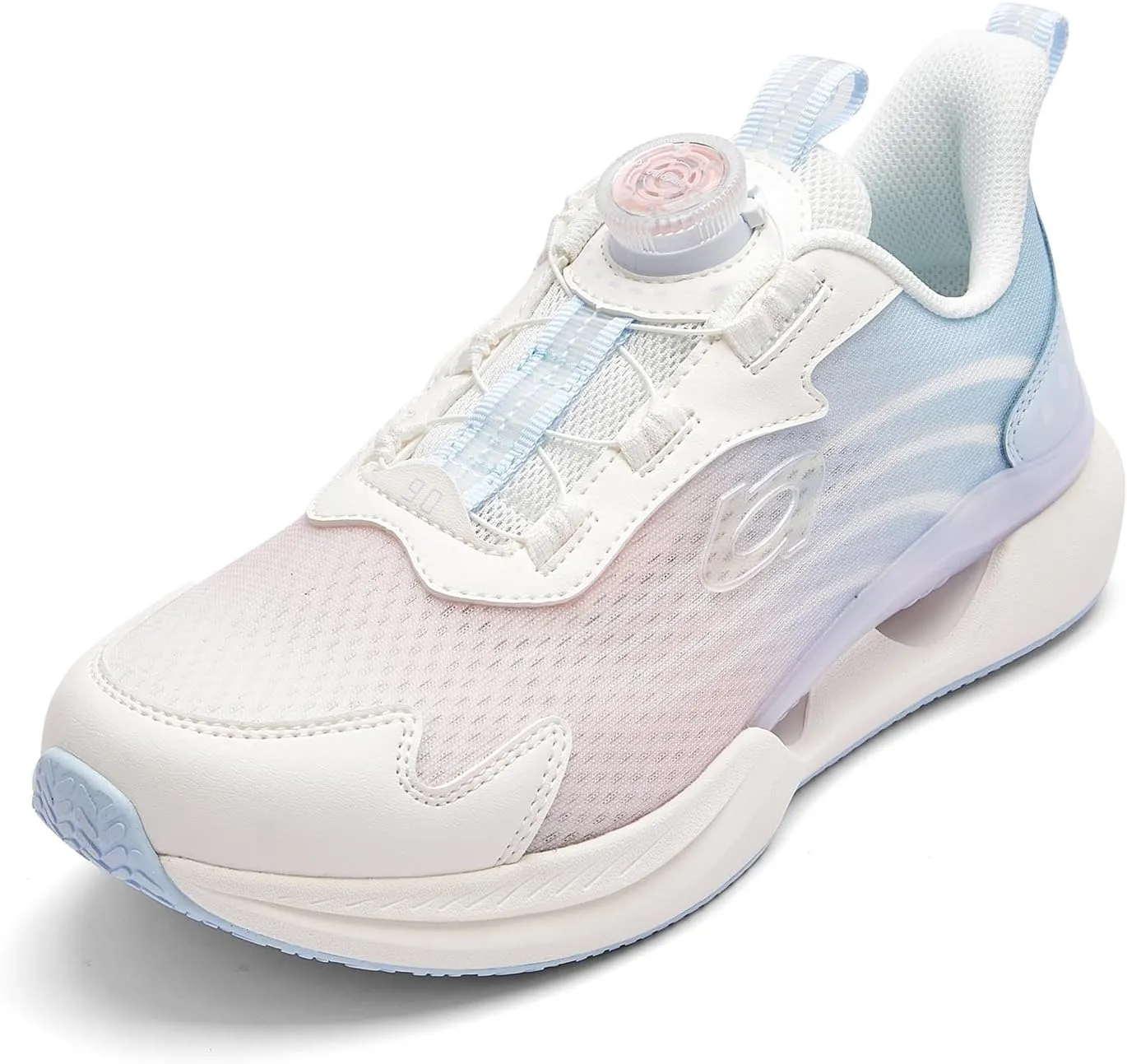 Balabala Kids Turn-Lock Sneakers Girls Boys Cool Running Tennis Shoes Lightweight Breathable Fashion Athletic Sports