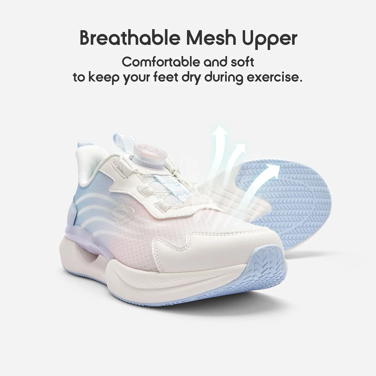 Balabala Kids Turn-Lock Sneakers Girls Boys Cool Running Tennis Shoes Lightweight Breathable Fashion Athletic Sports