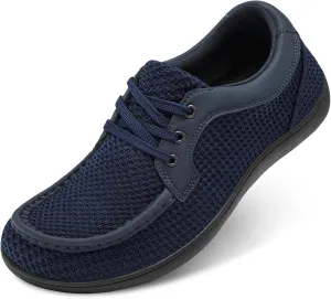 BARERUN Men's Barefoot Slip on Walking Shoes Wide Toe Box Running Shoes Casual Fashion Sneakers Comfortable Light-Weight Men's Loafers Business Dress Shoes for Driving Jogging Wedding Church Office