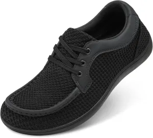 BARERUN Men's Barefoot Slip on Walking Shoes Wide Toe Box Running Shoes Casual Fashion Sneakers Comfortable Light-Weight Men's Loafers Business Dress Shoes for Driving Jogging Wedding Church Office