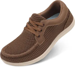 BARERUN Men's Barefoot Slip on Walking Shoes Wide Toe Box Running Shoes Casual Fashion Sneakers Comfortable Light-Weight Men's Loafers Business Dress Shoes for Driving Jogging Wedding Church Office