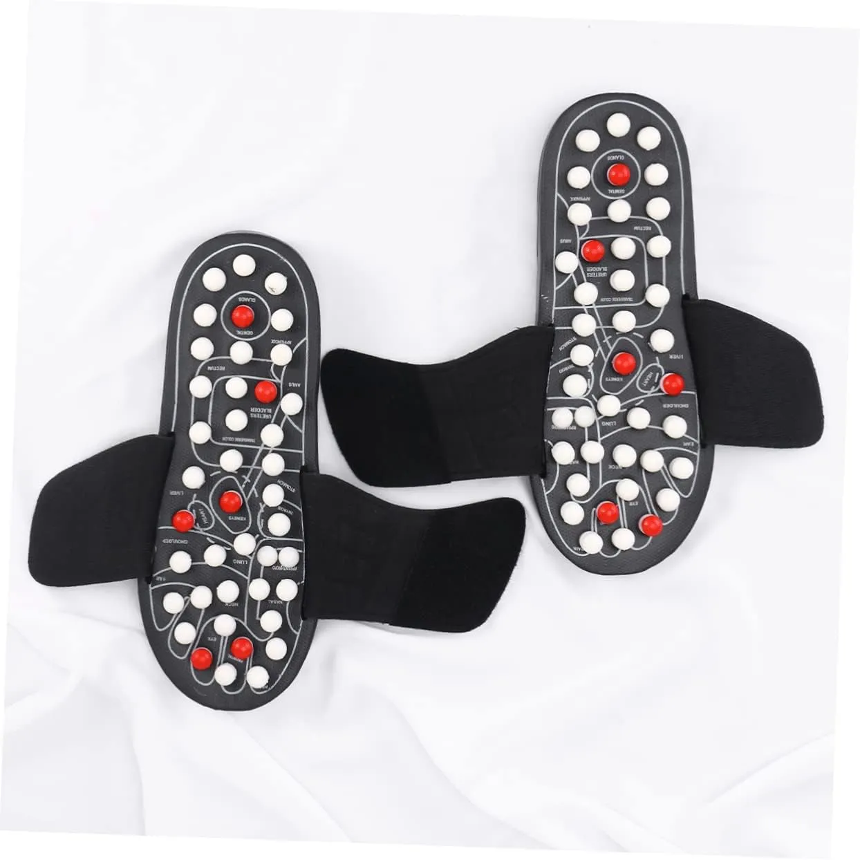 Beaupretty Foot Health Massage Shoes 's Reflexology Sandals Plantar Relief Rotating Tai Chi Gossip Portable Foot Size 40-41