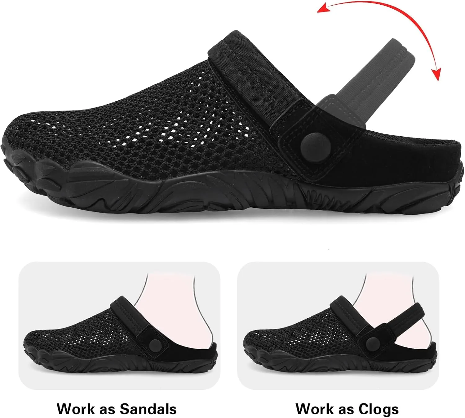 Besroad Outdoor Hiking Slip on Sandals Sports Water Shoes Fashion Sneakers Slippers Classic Clogs for Women Men