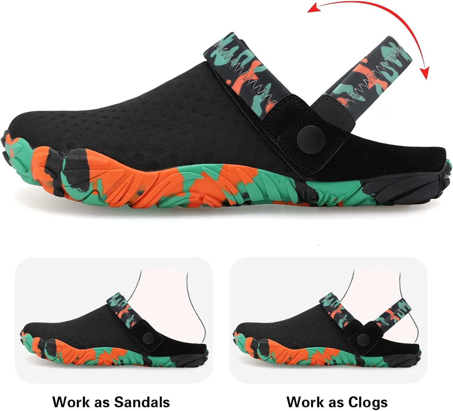 Besroad Outdoor Hiking Slip on Sandals Sports Water Shoes Fashion Sneakers Slippers Classic Clogs for Women Men