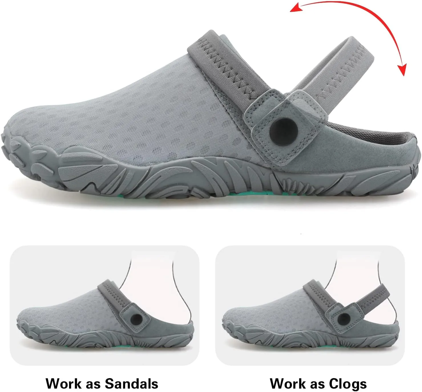 Besroad Outdoor Hiking Slip on Sandals Sports Water Shoes Fashion Sneakers Slippers Classic Clogs for Women Men