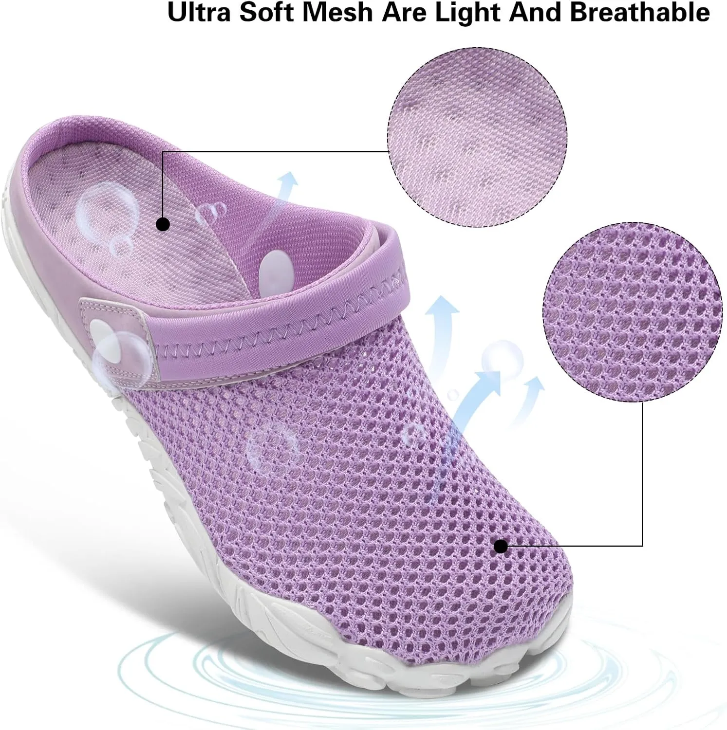 Besroad Outdoor Hiking Slip on Sandals Sports Water Shoes Fashion Sneakers Slippers Classic Clogs for Women Men