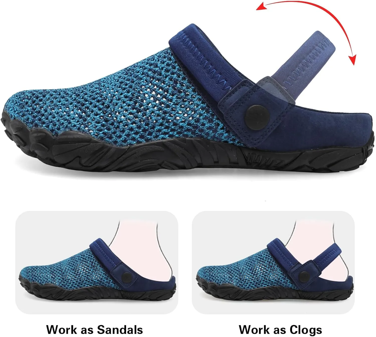 Besroad Outdoor Hiking Slip on Sandals Sports Water Shoes Fashion Sneakers Slippers Classic Clogs for Women Men