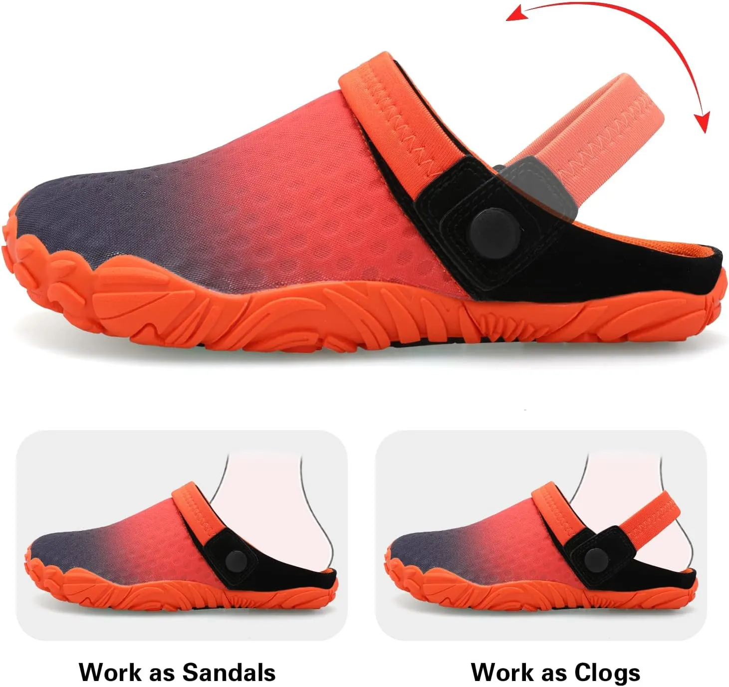 Besroad Outdoor Hiking Slip on Sandals Sports Water Shoes Fashion Sneakers Slippers Classic Clogs for Women Men