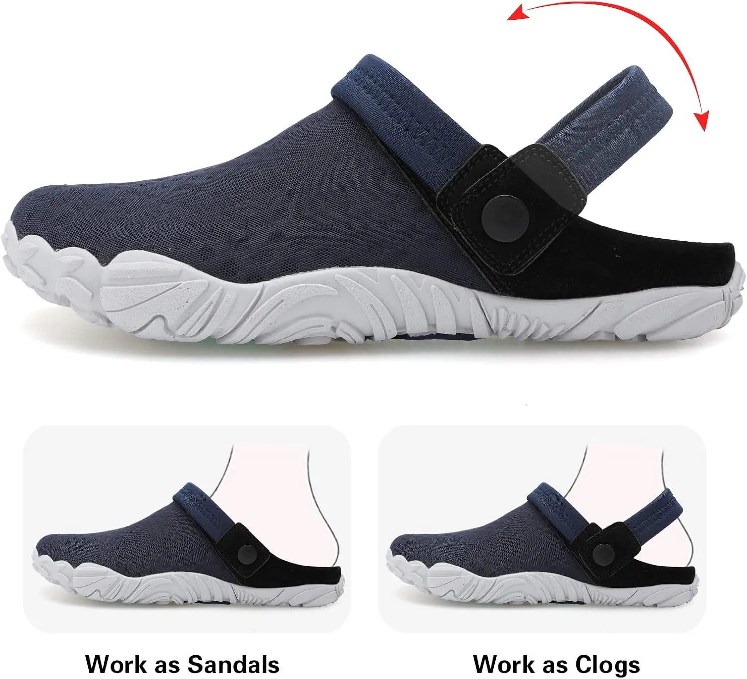 Besroad Outdoor Hiking Slip on Sandals Sports Water Shoes Fashion Sneakers Slippers Classic Clogs for Women Men