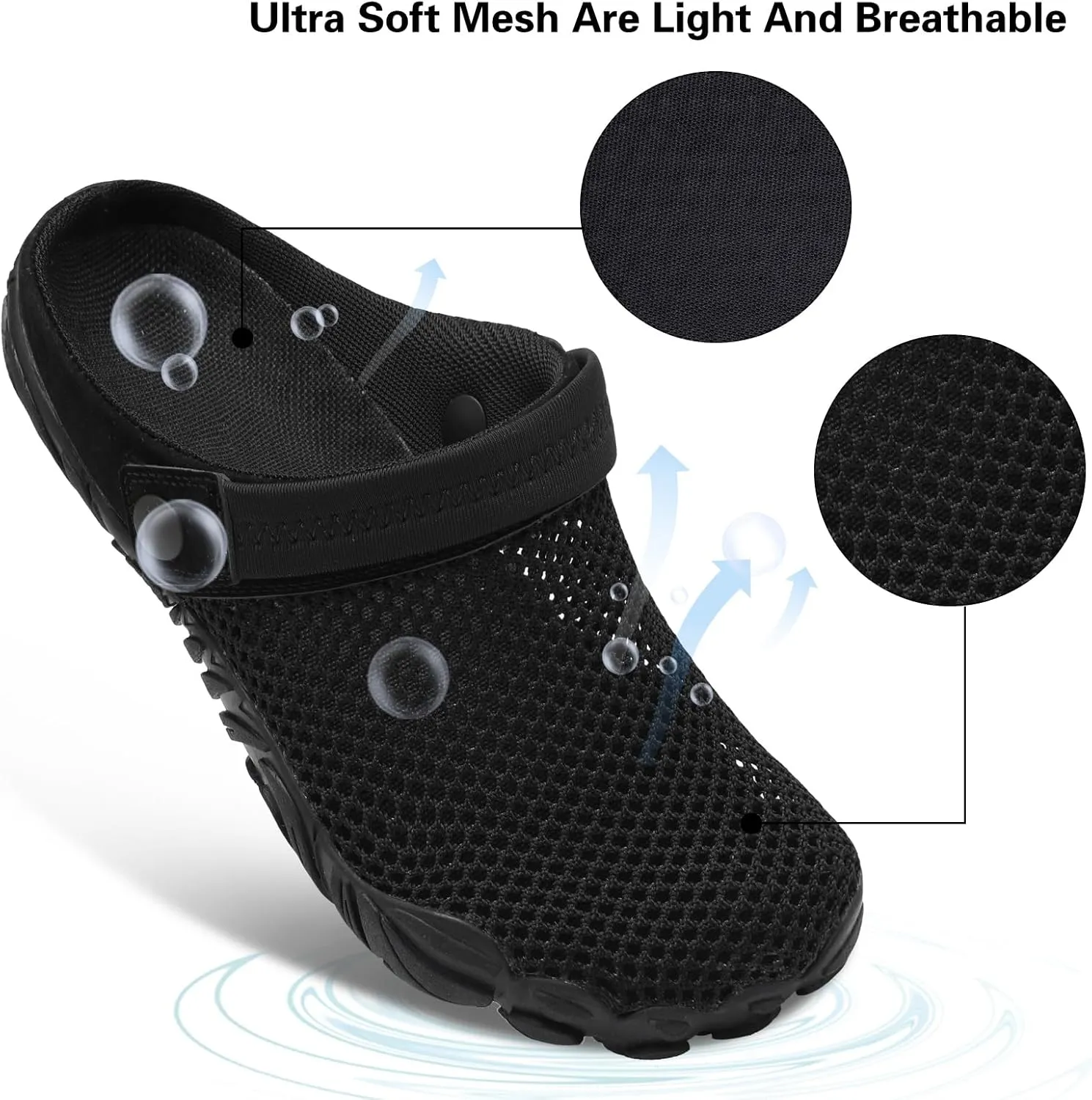 Besroad Outdoor Hiking Slip on Sandals Sports Water Shoes Fashion Sneakers Slippers Classic Clogs for Women Men