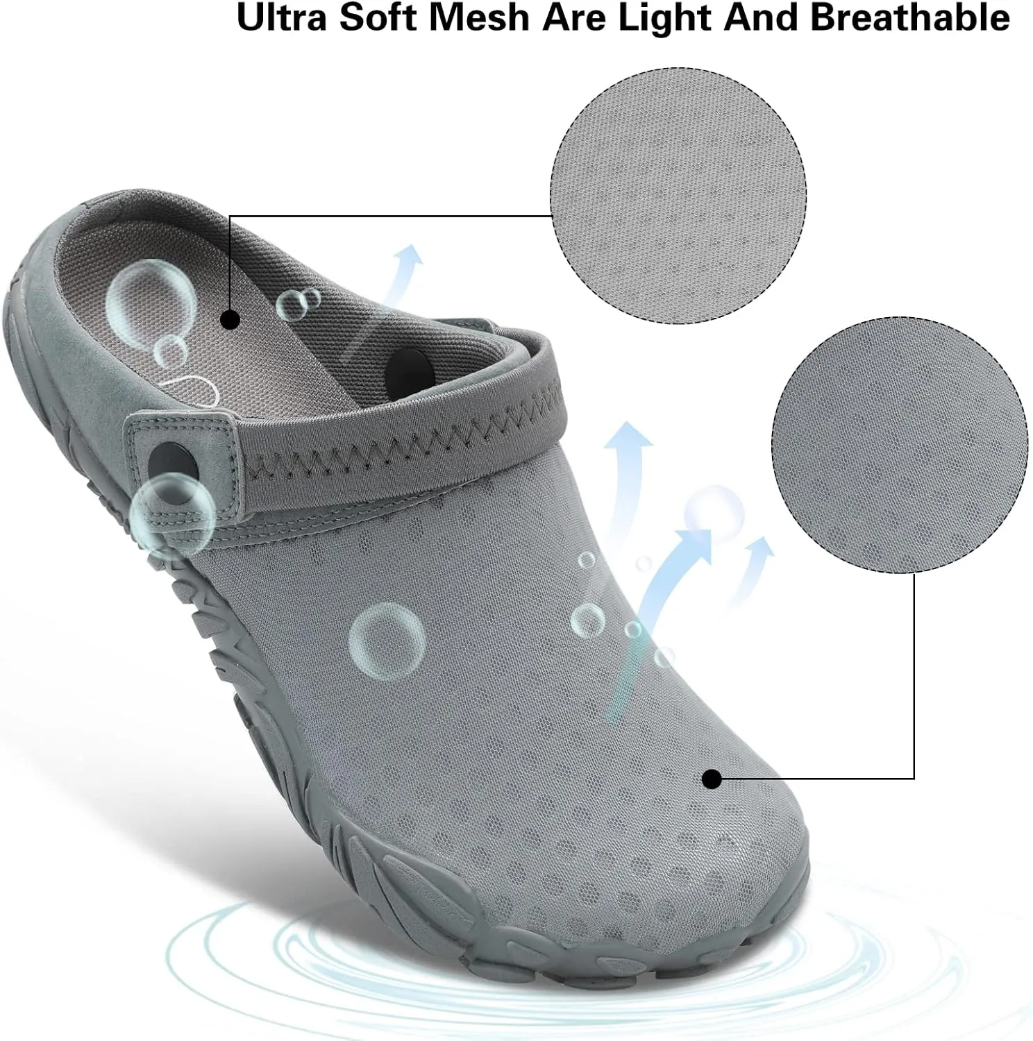Besroad Outdoor Hiking Slip on Sandals Sports Water Shoes Fashion Sneakers Slippers Classic Clogs for Women Men